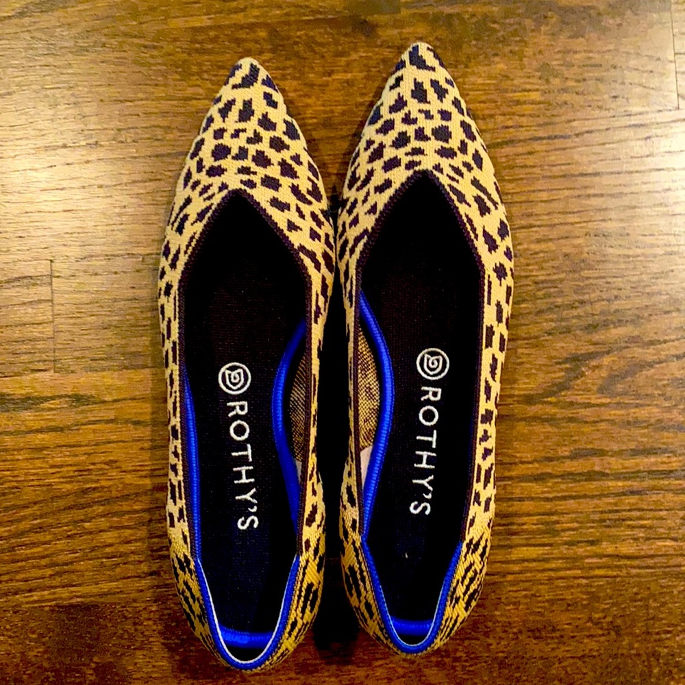 Never worn Animal Print Rothy’s
